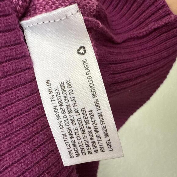 Women’s Future Collective Pink/Purple Check Sweater Size Large - Picture 4 of 4